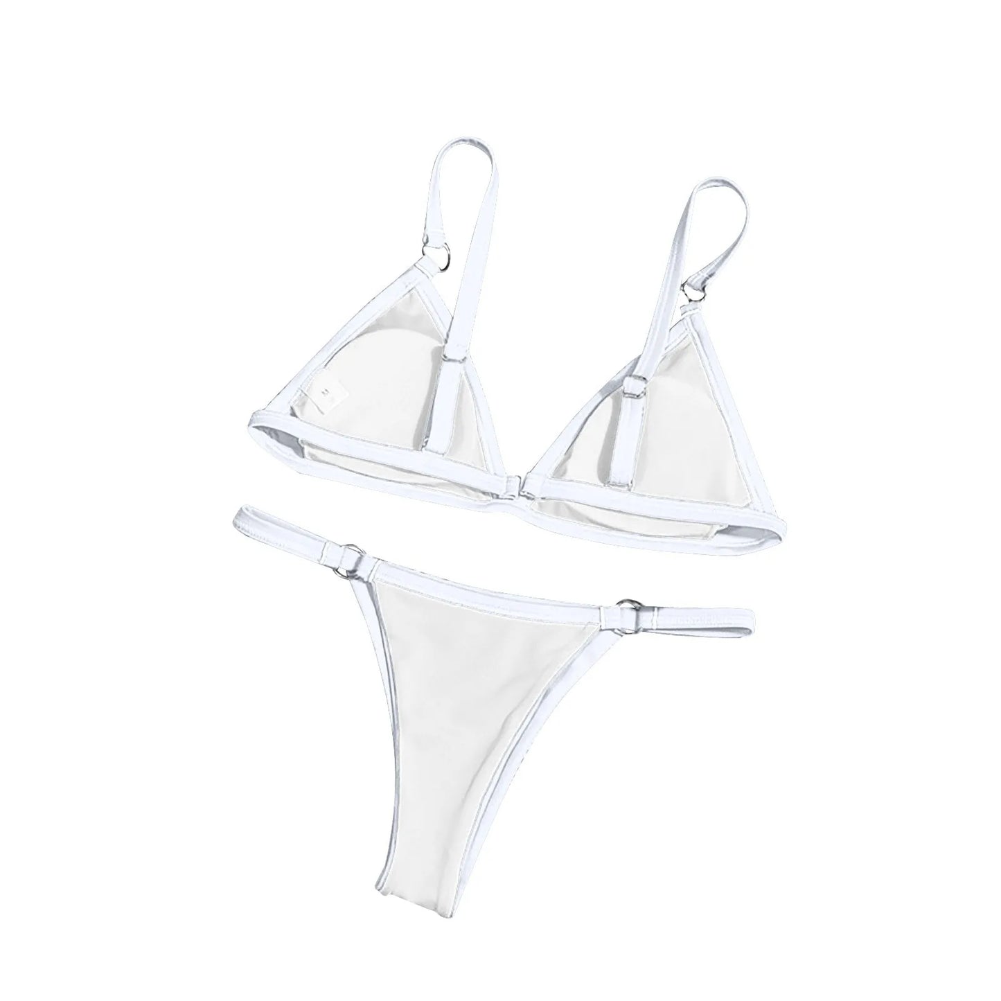 bikini string blanc