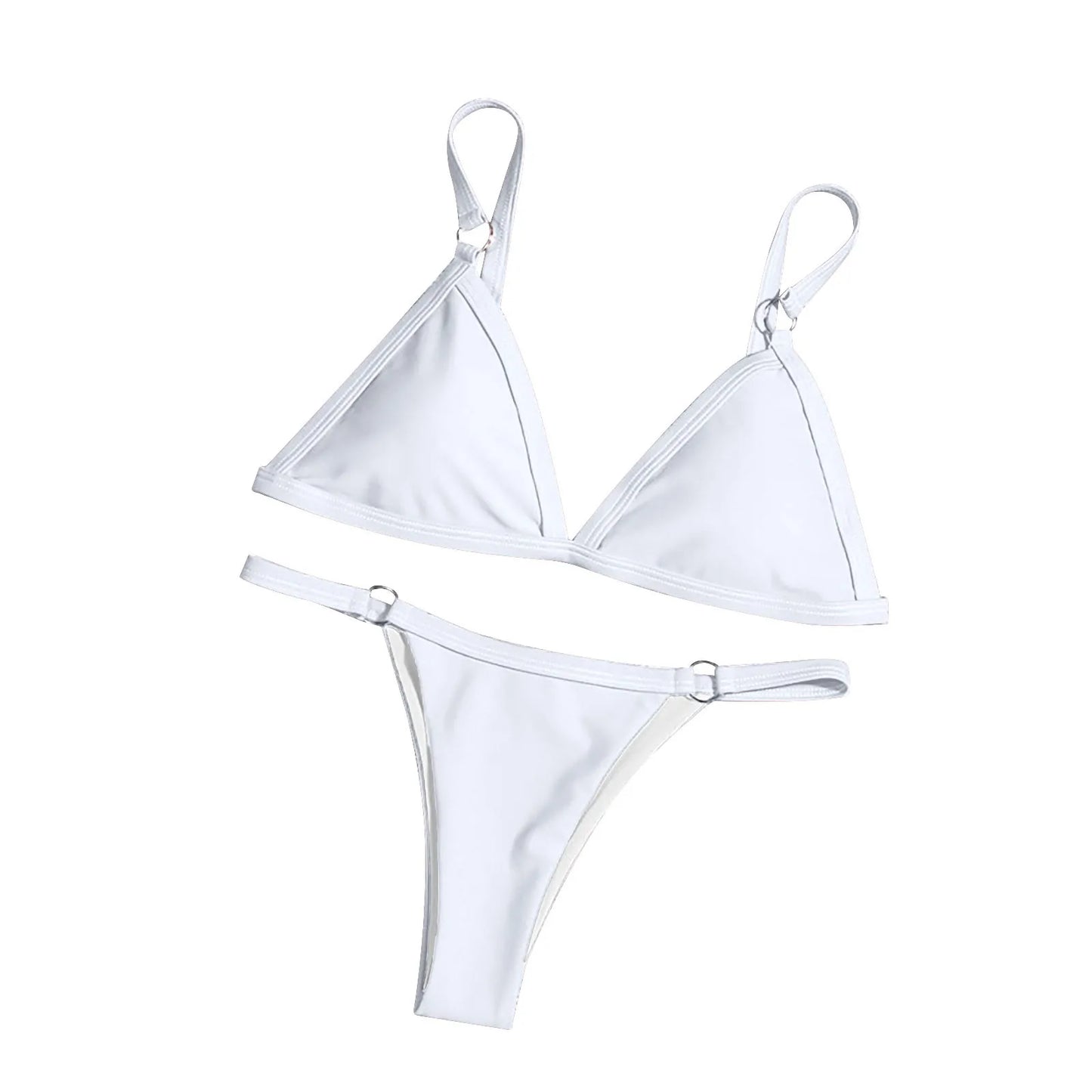 bikini string blanc
