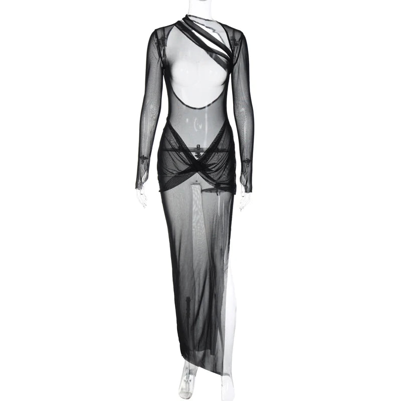 robe de soiree transparente