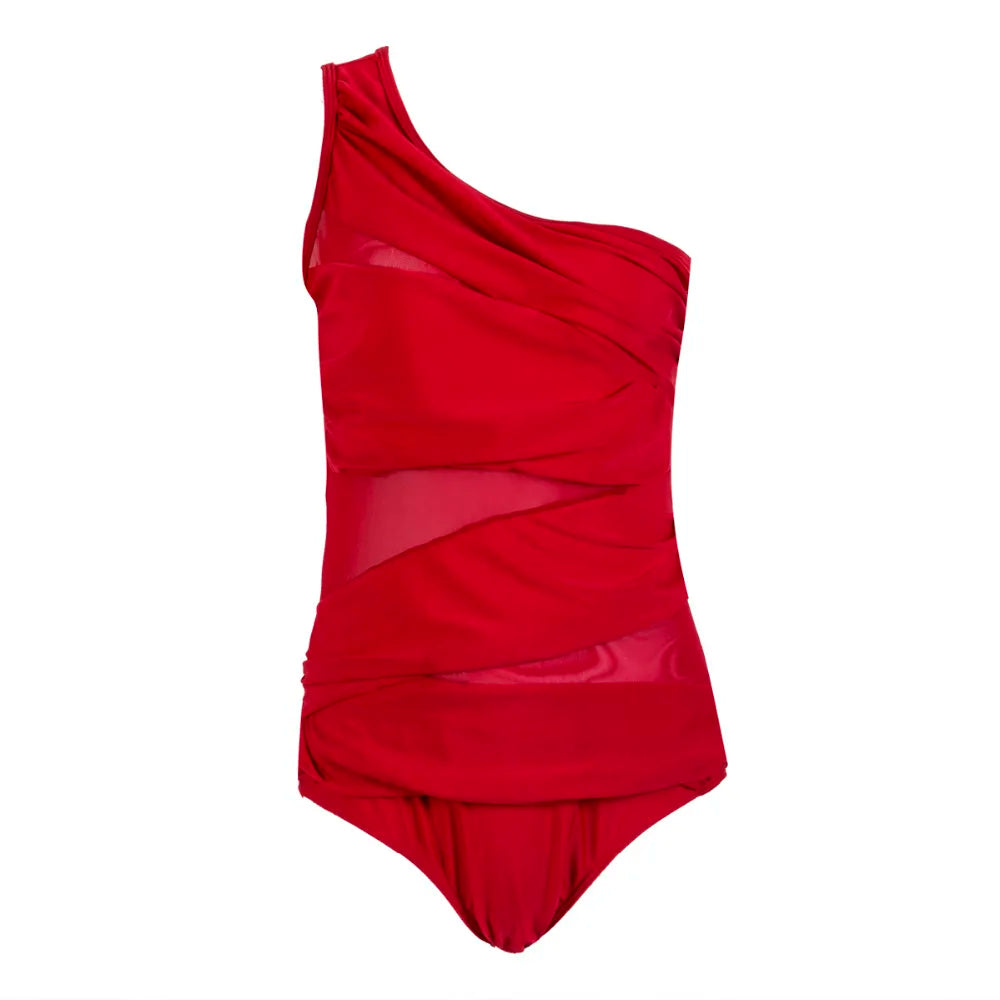 monokini bresilien rouge