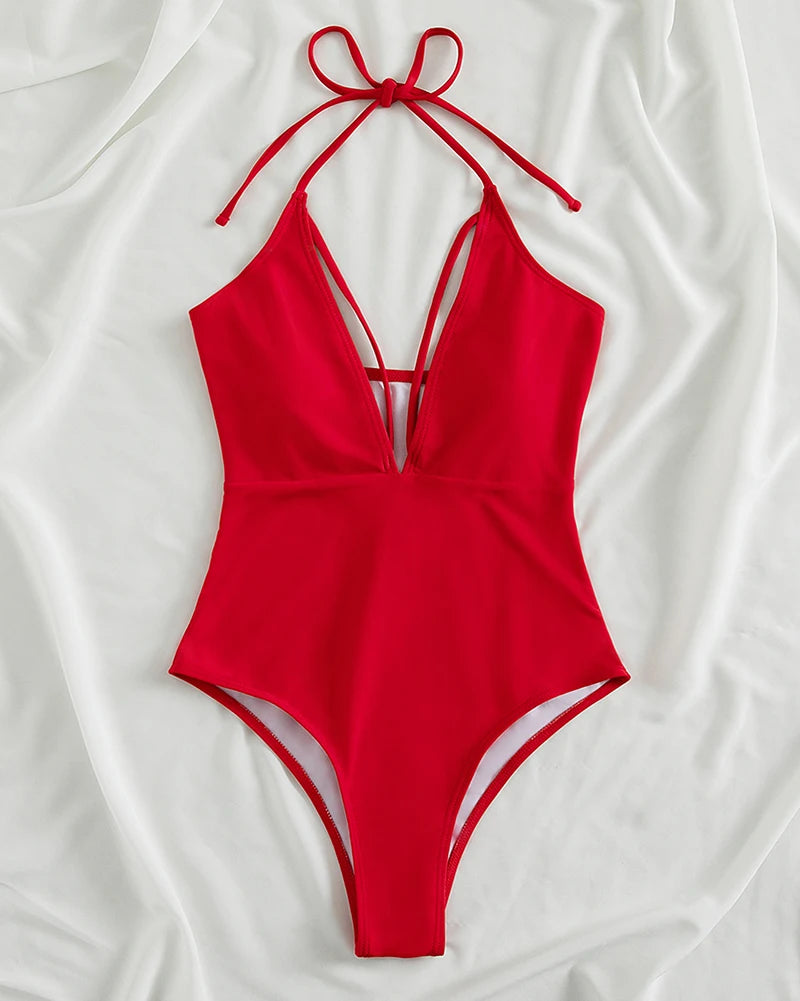 monokini rouge